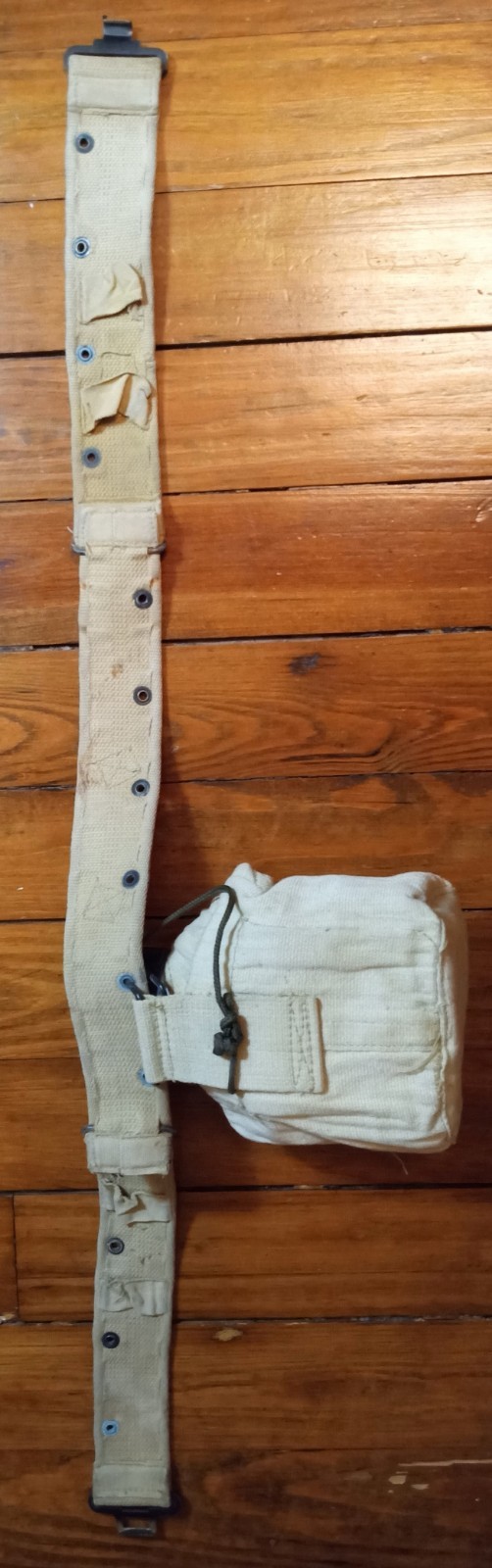 Iraqi Equipment Belt & Canteen w Cup & Cover Brit Patt 44 Khaki Lot 70s 90s OIF