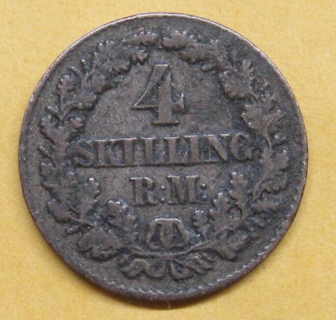 1869 Denmark 4 Skilling Take a Look