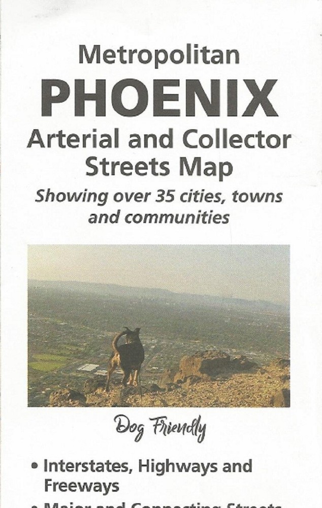 Metropolitan Phoenix Arterial & Collector Streets Map by Phoenix Mapping