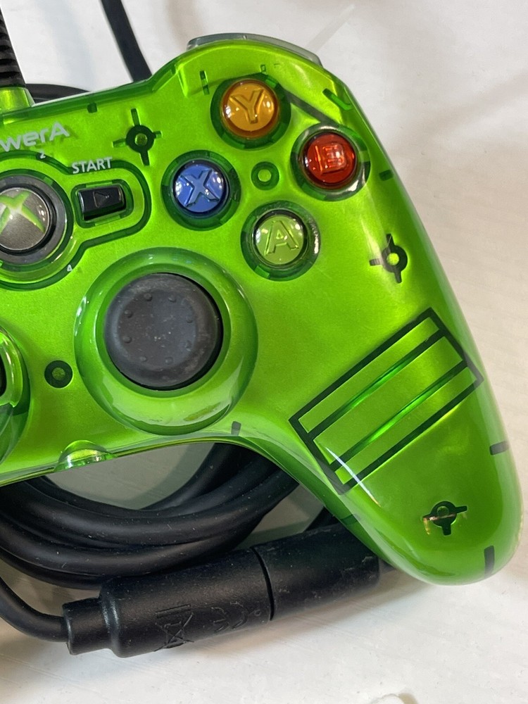 Power A Mini Green Liquid Metal Controller for Xbox 360