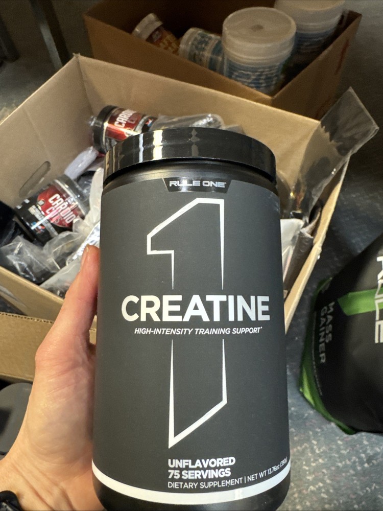 RULE 1 Creatine 75 serv Unflavored 100% Creatine Monohydrate 375g
