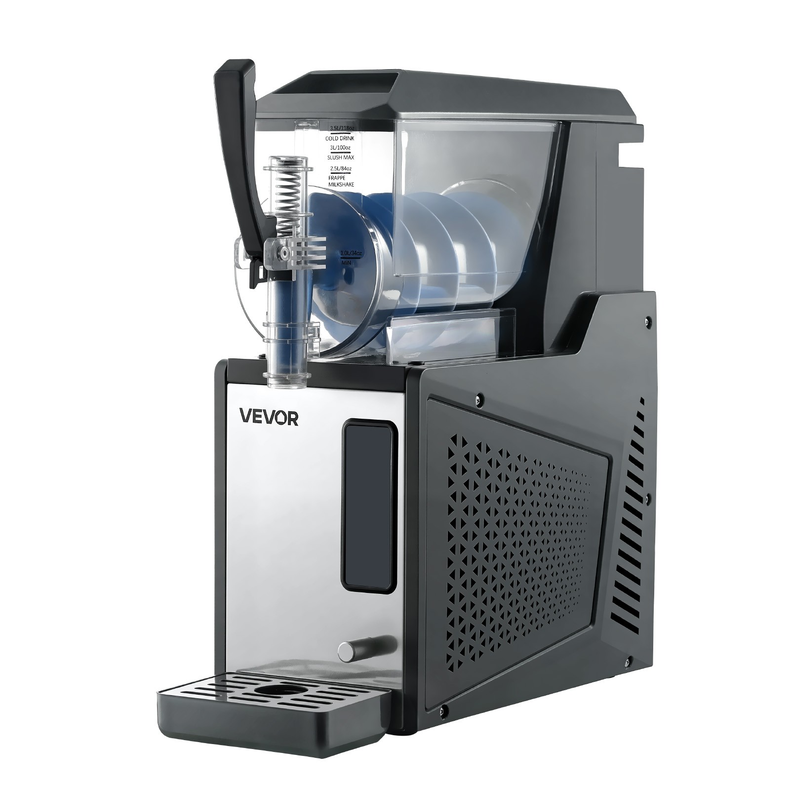 VEVOR Slushie Machine 4L/135oz No Ice Needed Frozen Drink Maker with Single Tank