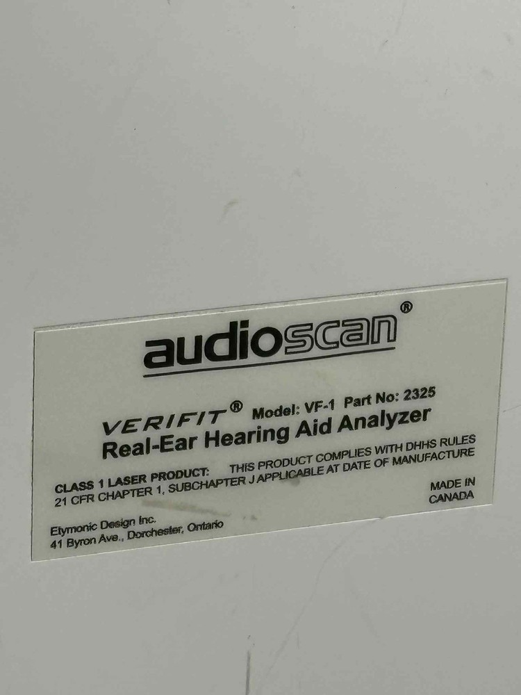 Audioscan Verifit VF-1 Hearing Aid Analyzer – Powers On, Functional, As-Is