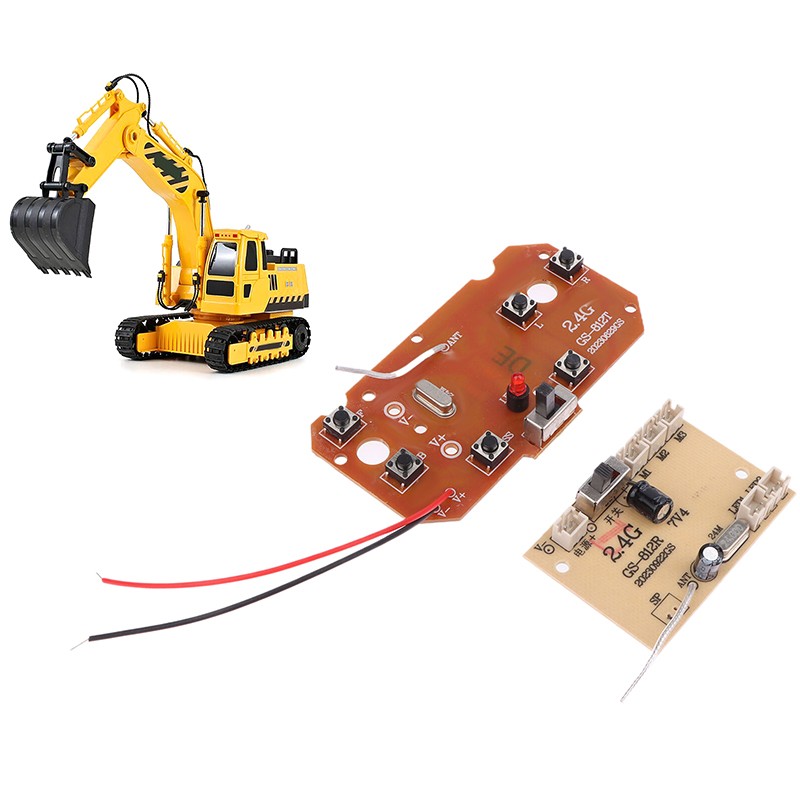 1 Set 6CH 2.4G Remote Control 27MHz Circuit PCB Transmitter Receiver Board