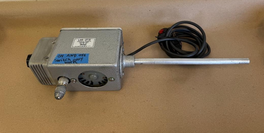 EBERBACH LAB STIR HOLLOW SPINDLE VARIABLE SPEED C/N 7025 115V