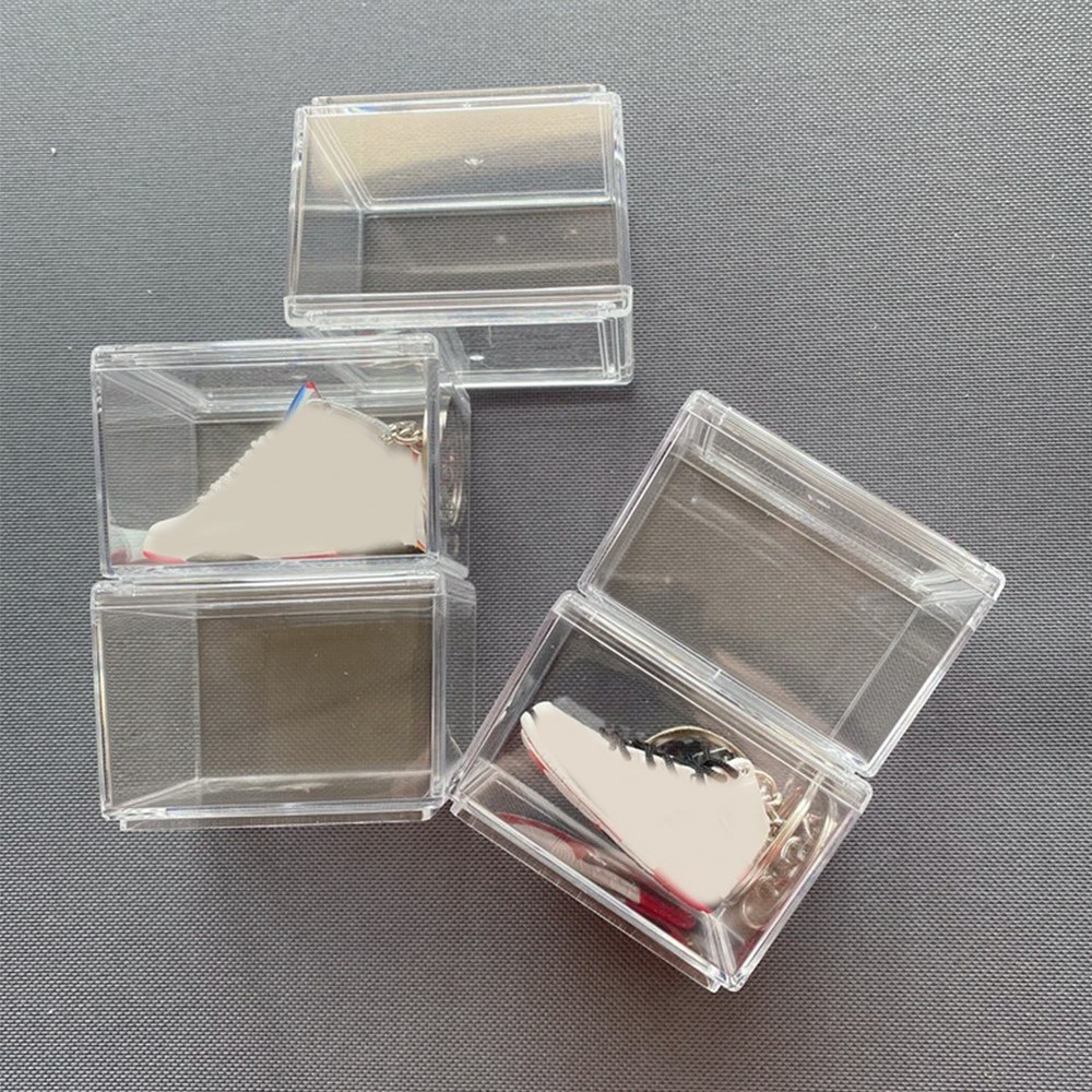 1:6 Mini Shoe Boxes Clear Plastic Stackable Acrylic Sneakers Shoe Display Case