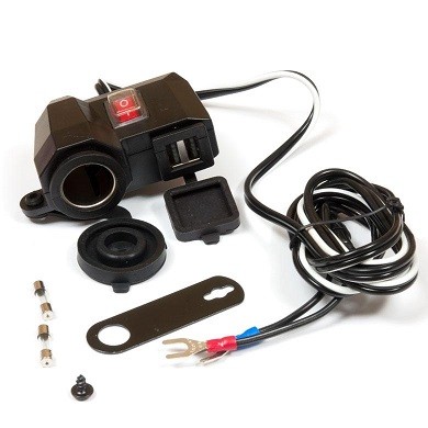 Electrical accessories Lighter socket DC 12 - 24V; DC 5V - 2.1A