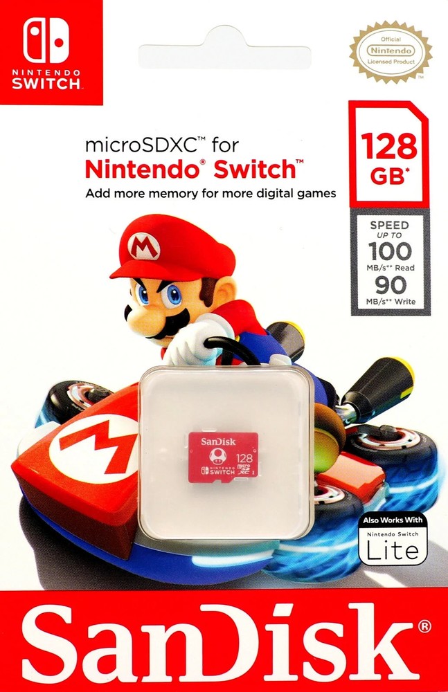 SanDisk 128GB microSDXC Memory Card for Nintendo Switch SEALED