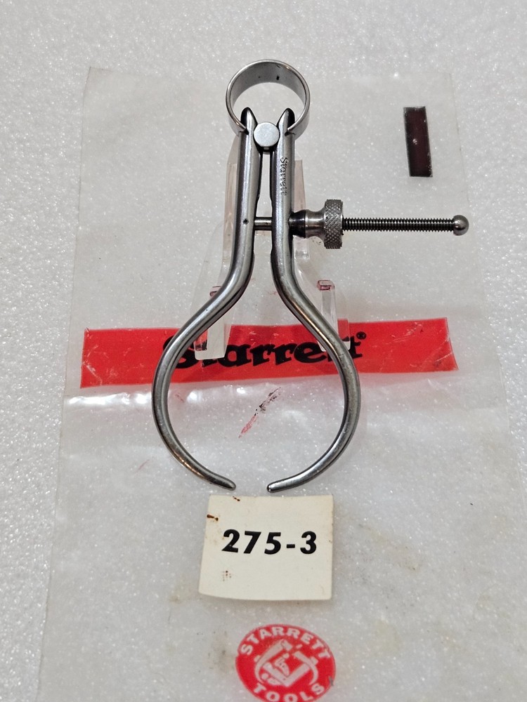 L.S. STARRETT Toolmaker's 3" Outside Spring  Caliper  No. 275-3