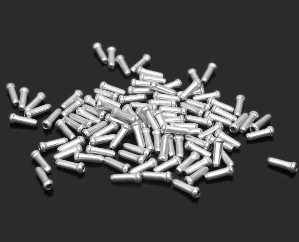 25 BICYCLE SHIFTER BRAKE CABLE TIPS CAPS ENDS CRIMP NEW