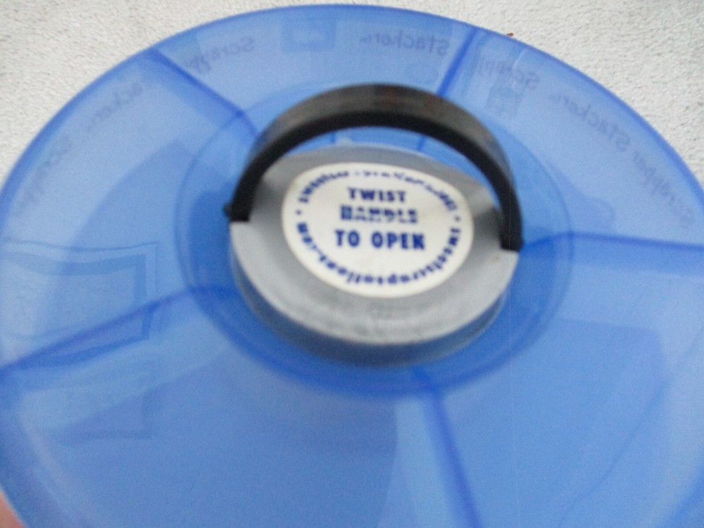 Scrapper Stacker Craft Buttons Storage Container Round 5 Layer 25 Section Handle