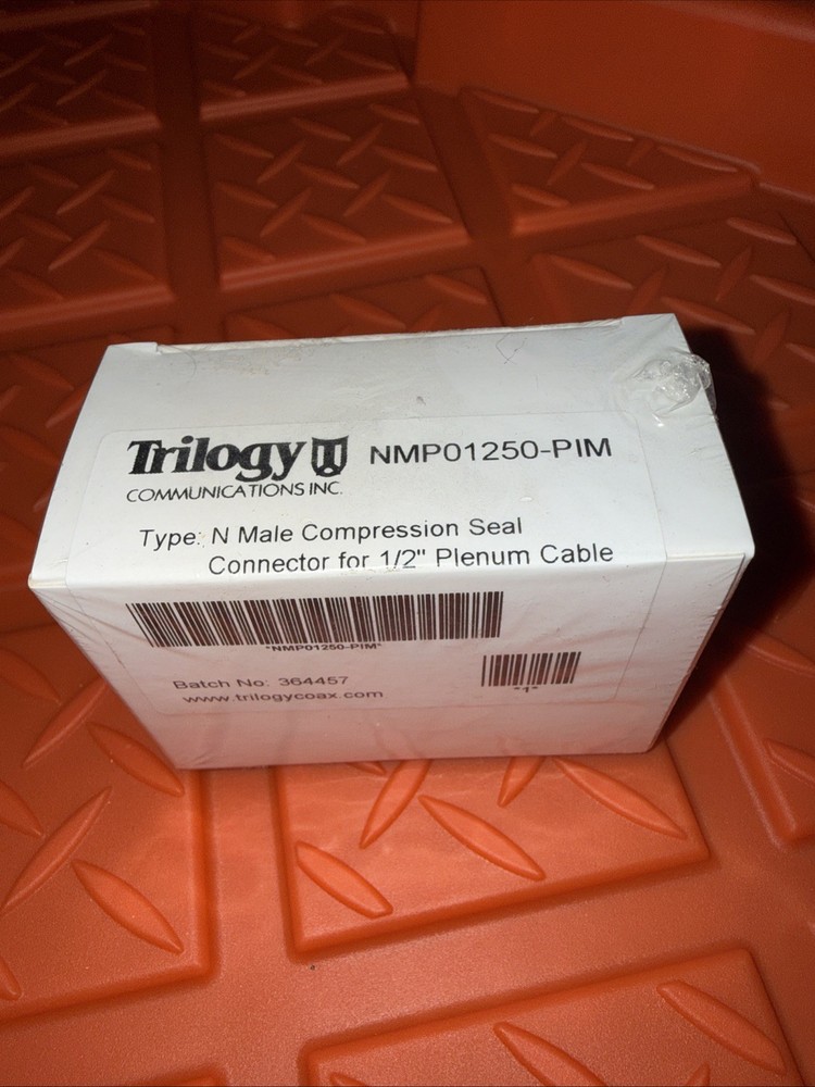 Trilogy NFP01250PIM N Female Compression Seal Connector 1/2' Plenum Cable
