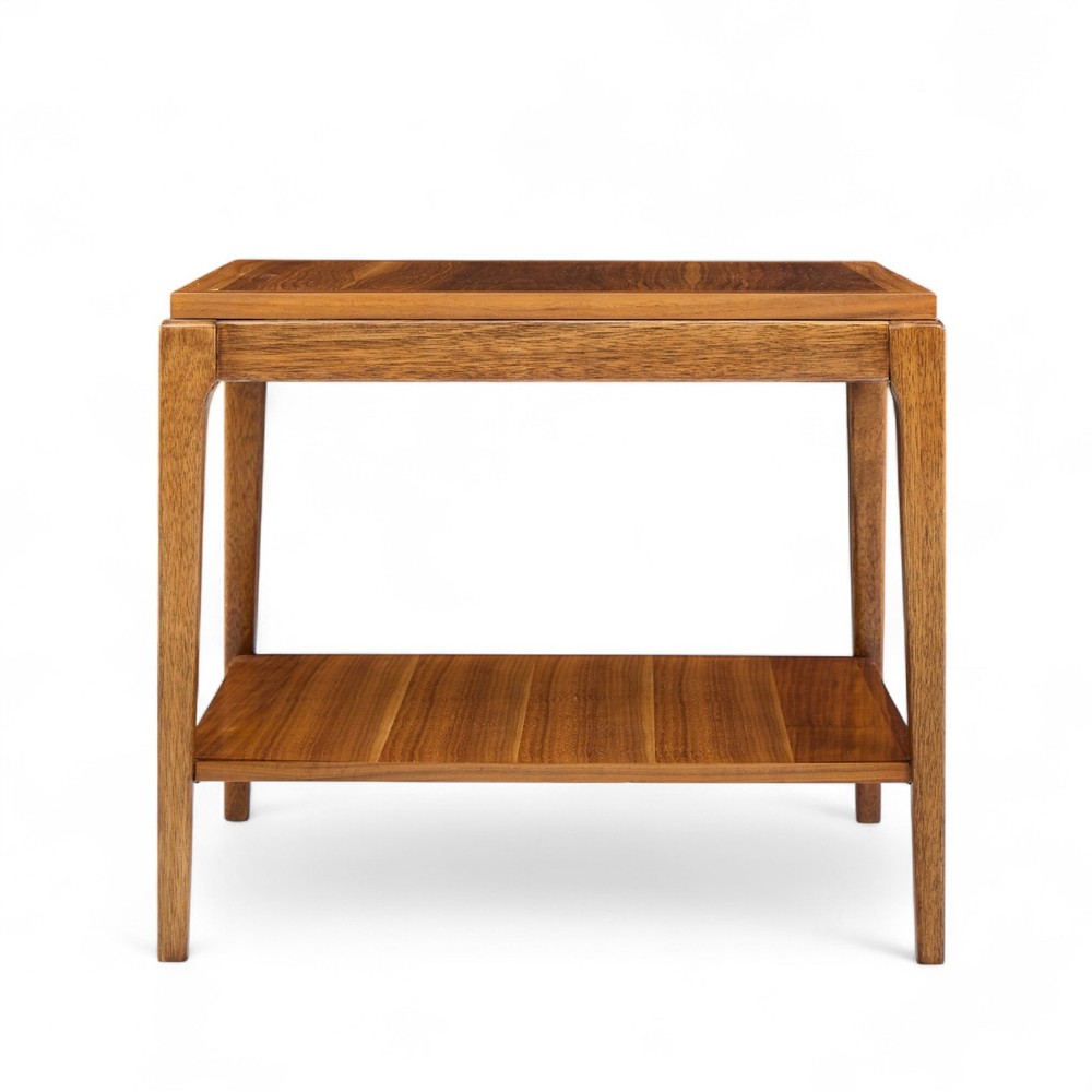 Lane Rhythm Mid Century Square Walnut Side End Table
