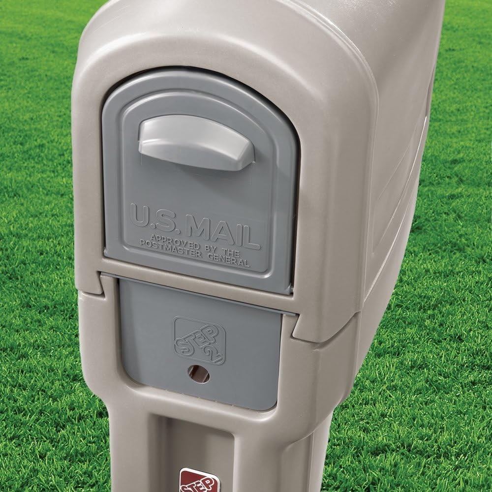 MailMaster Express Plus Mailbox Large Capacity Plastic Post Mount Mocha Finish