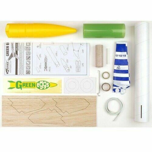 Estes Flying Model Rocket Kit Green Eggs Single Pack Kit No fancy packaging