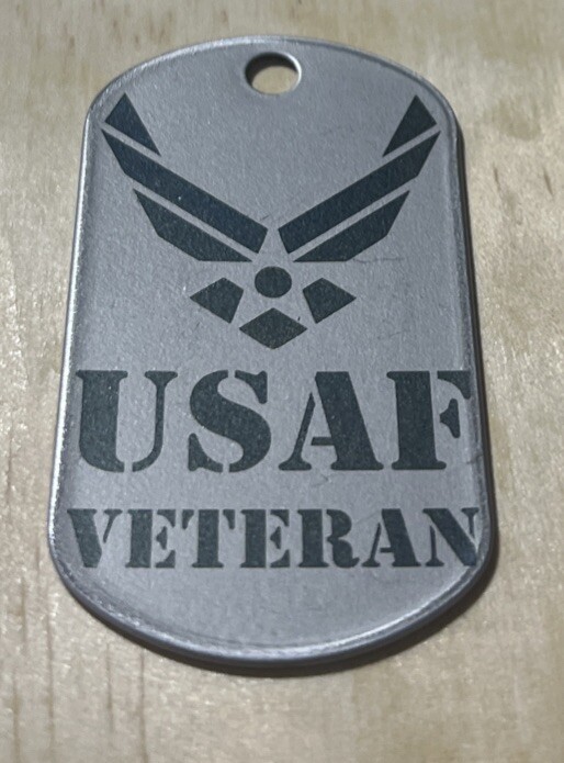 USAF Veteran Dog Tag