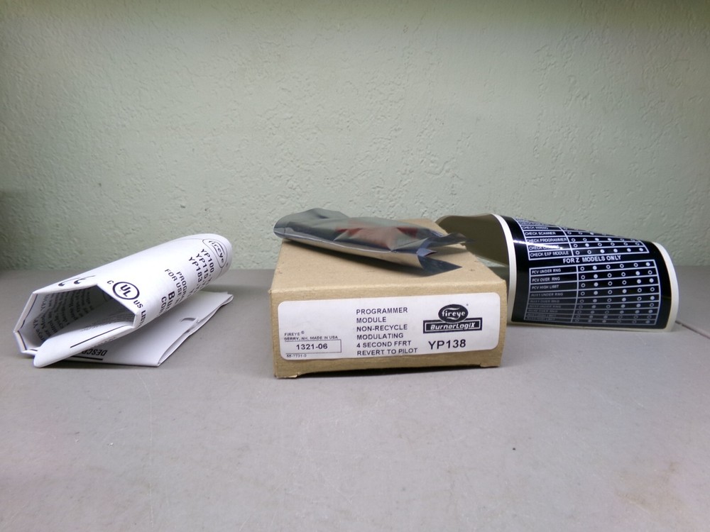 FIREYE YP138 BURNERLOGIX PROGRAMMER MODULE NON-RECYCLE MODULATING