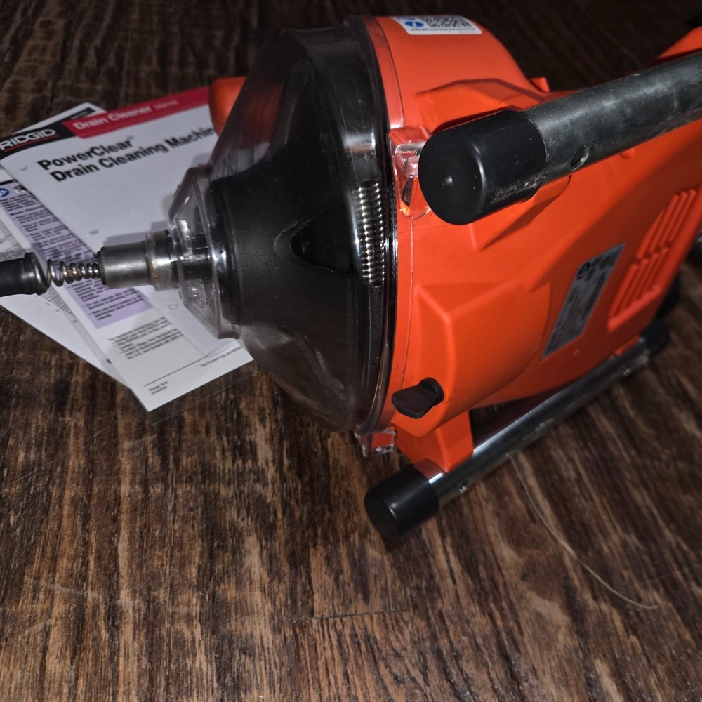 RIDGID PowerClear Drain Cleaning Machine - Red/Black