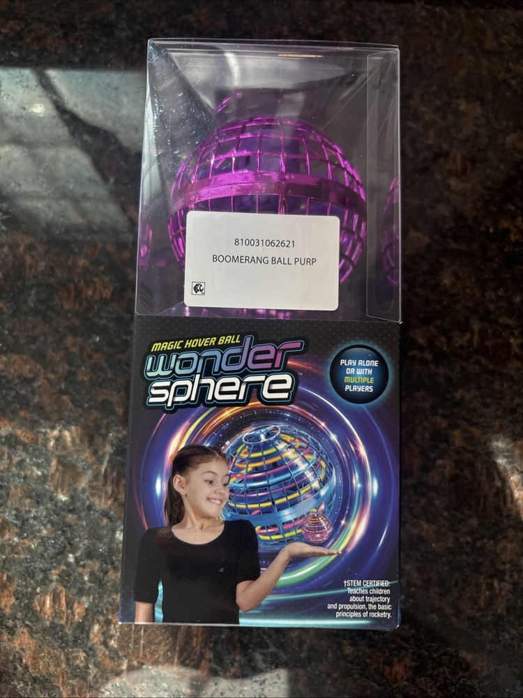Wonder Sphere Magic Hover Ball Purple Skill Level Easy STEM Certified