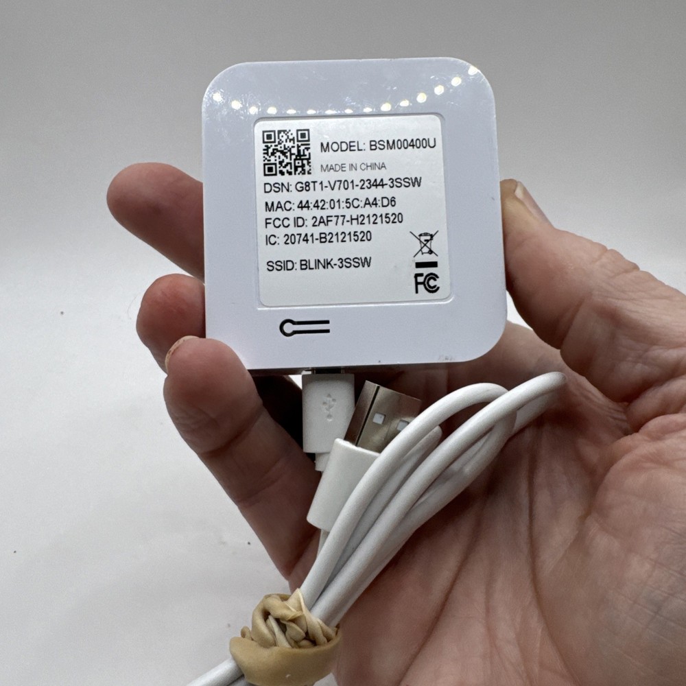 Blink Sync Module 2 Smart Home Hub BSM00401U with Power Adapter & Cable