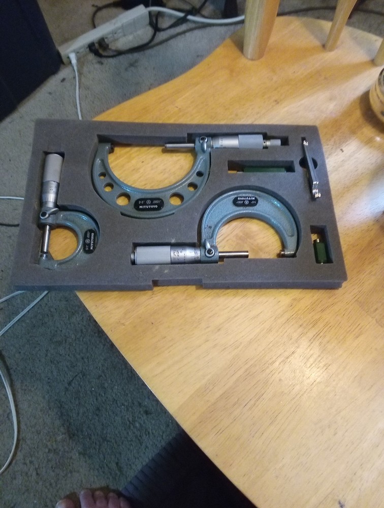 Vintage Mitutoyo Micrometer Outside Set