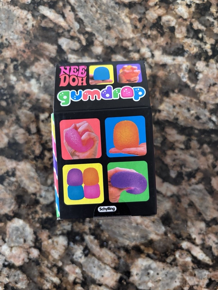 NeeDoh Gumdrop Super Solid Squish Needoh Gum Drop Purple RARE