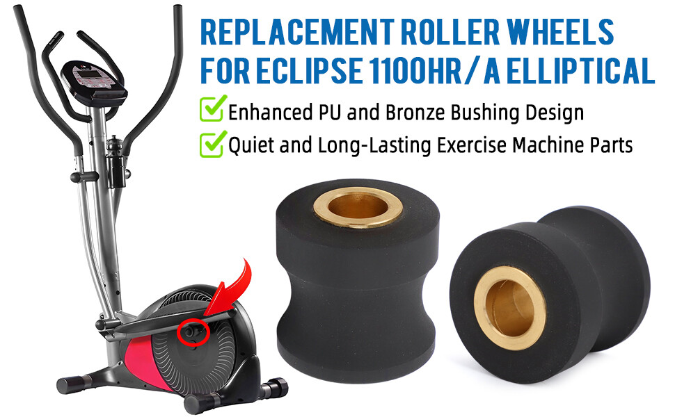 Roller Wheels For Eclipse 1100HR/A Elliptical Exercise Machine 1100hr Parts 44mm