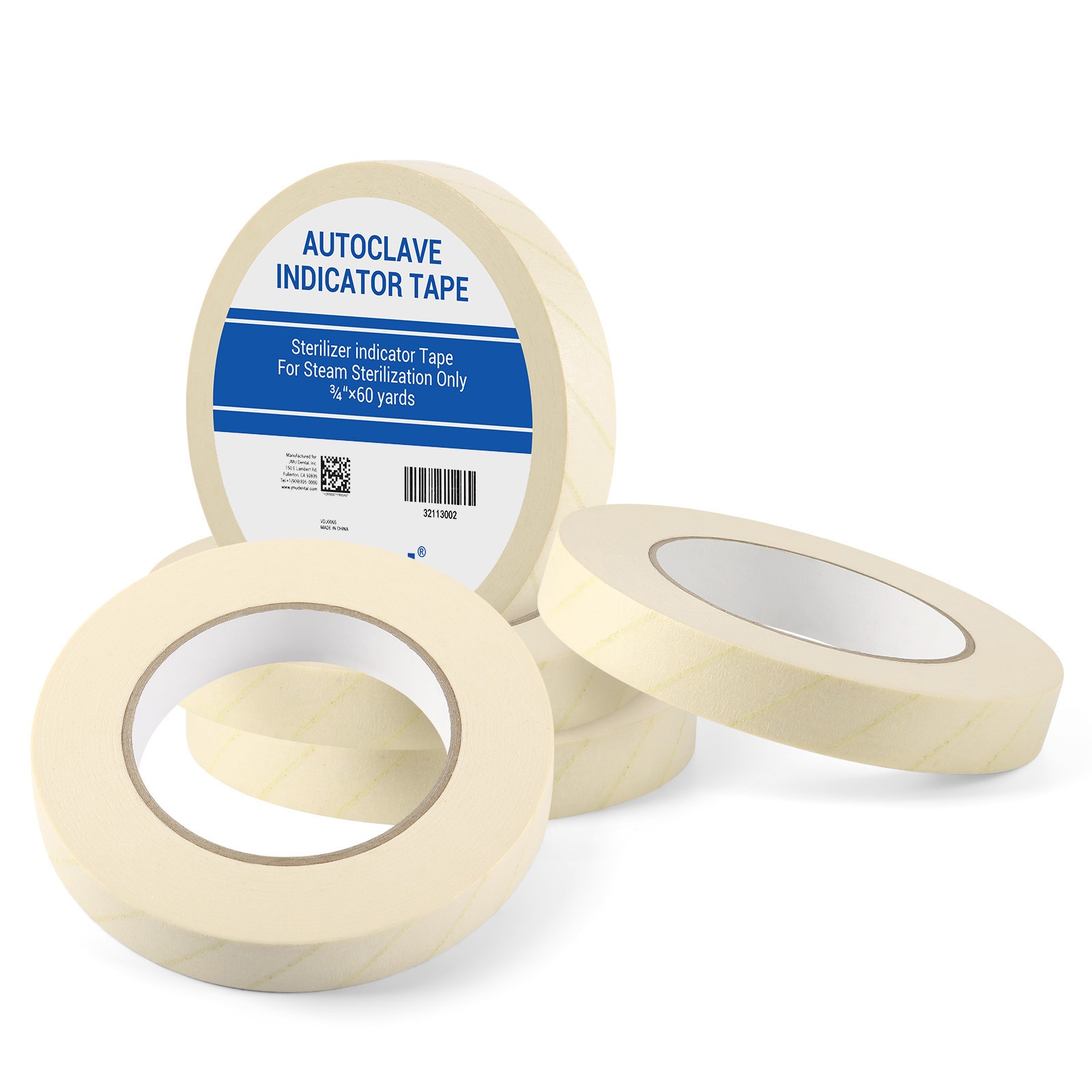 Dental Sterilization Indicator 3/4" x 60 yards Autoclave Tape For Steam Chemical