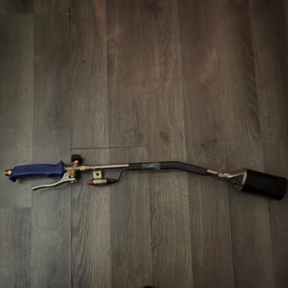 Industrial Propane Torch with Blue Handle and Trigger