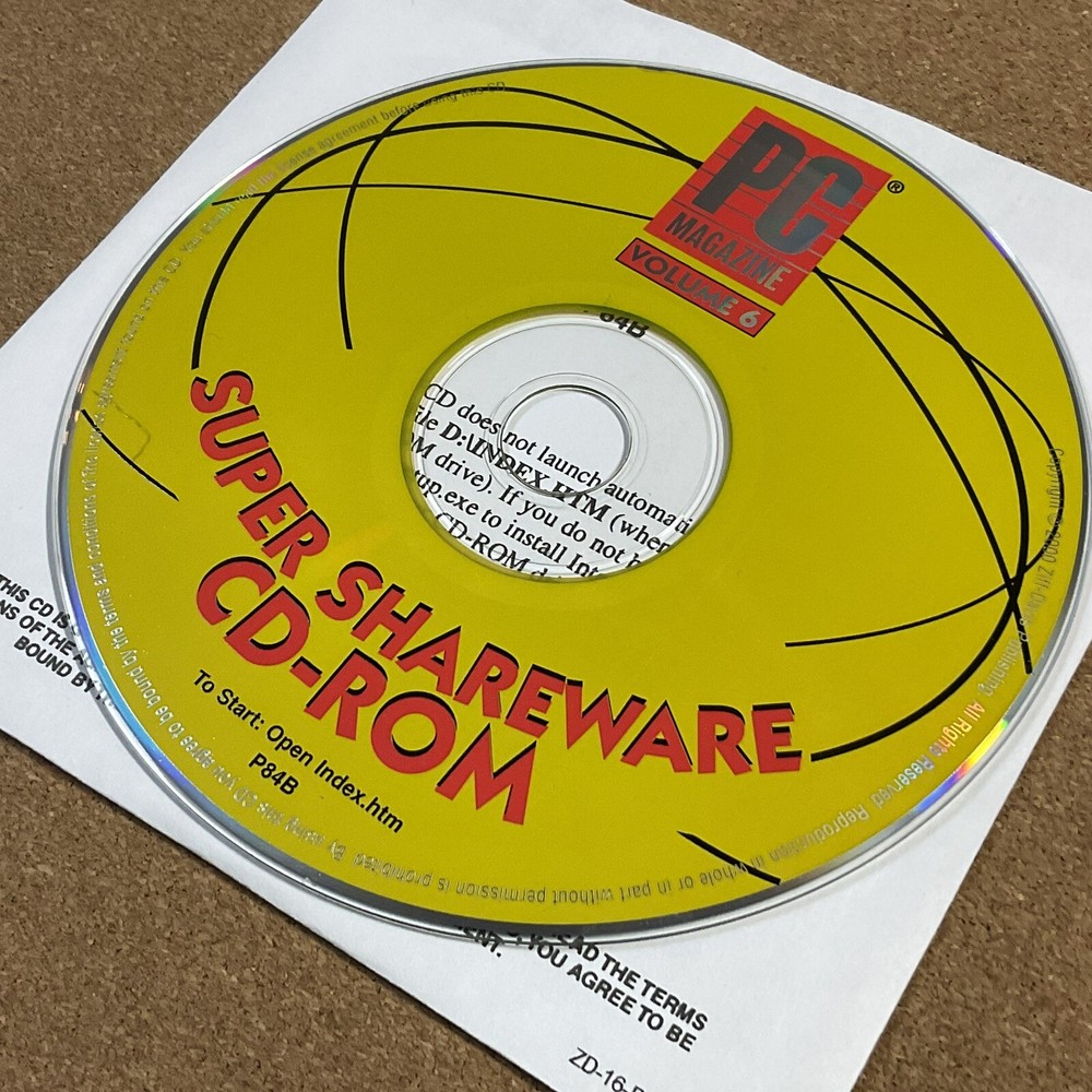 PC Magazine Super Shareware CD-ROM Vintage 2000 P84B