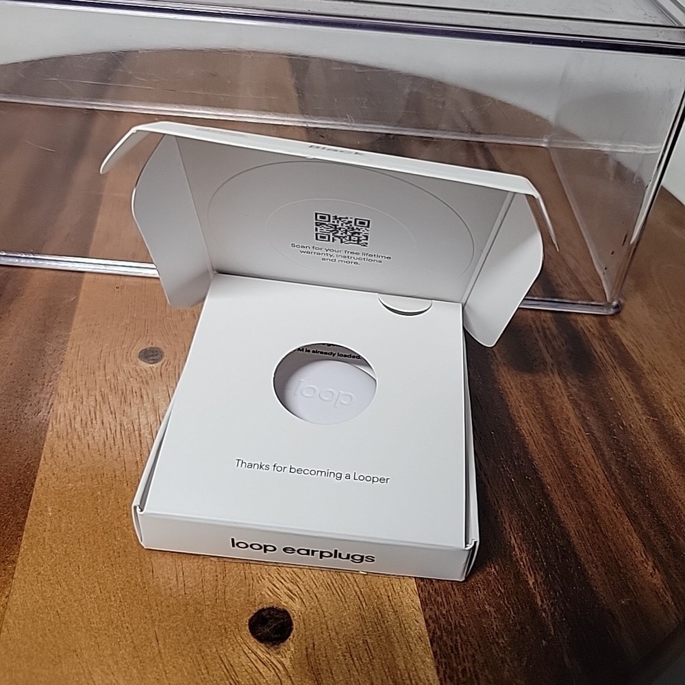 Noise Reduction Loop Quiet 2 (24dB) Reusable Earplugs ~ Black ~ OPEN BOX