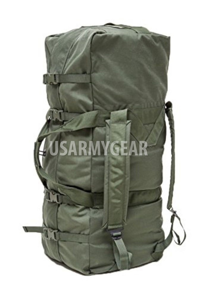 Military Issue IMPROVED Deployment DUFFLE DUFFEL Flight Travel Bag Back Pack GI