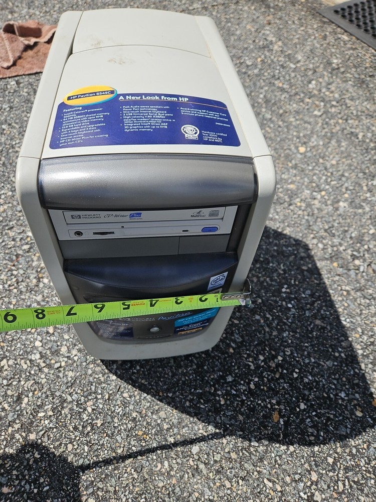 Vintage Hewlett-Packard 6545C Pavilion PC PCU Computer Translucent Case 90 S7