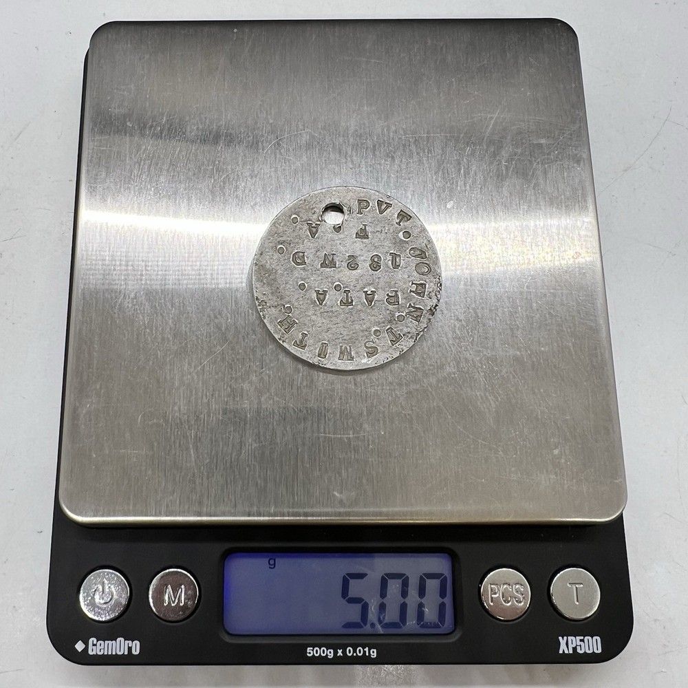 WW1 Dog Tag Bat A 132nd PVT Field Artillery