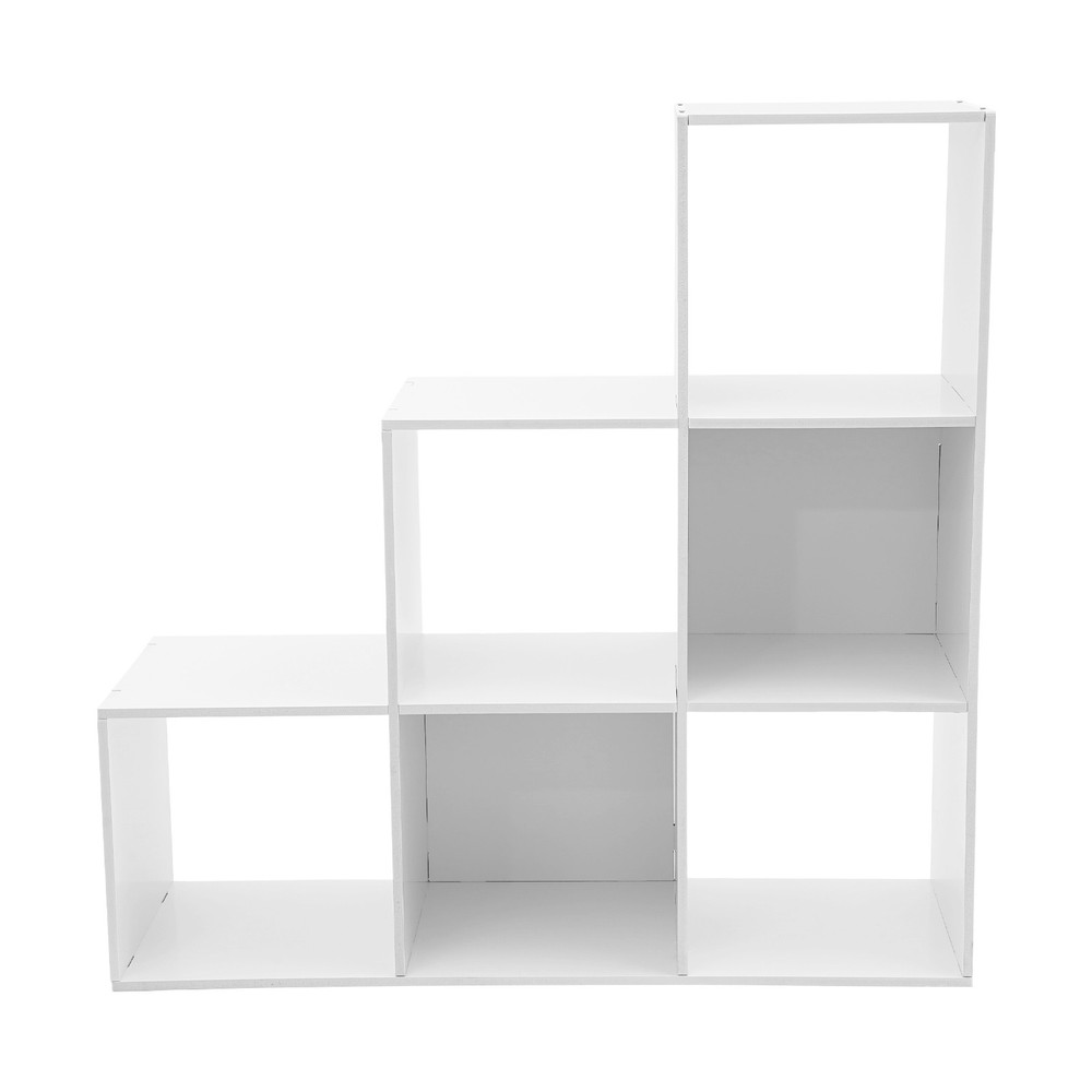 6-Cube Storage Organizer, Bookcase, Display Compartment, Open Back, Home Office.