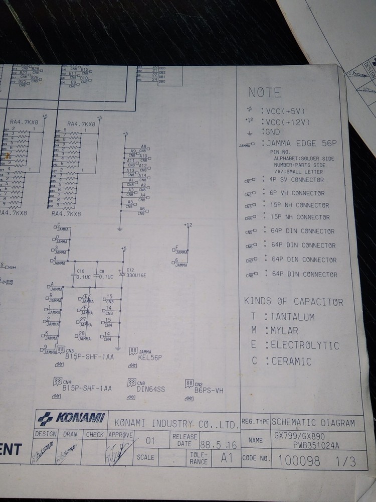 The Main Event Konami Manual Arcade Original