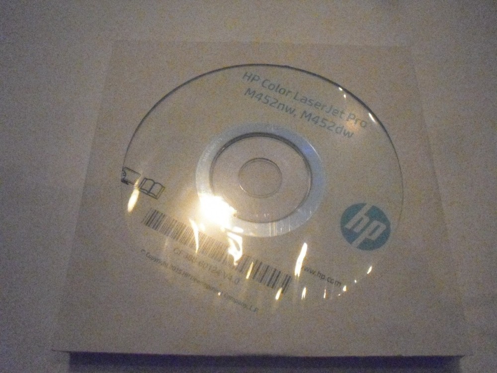 HP Laserjet M452NW M452DW Setup Installation CD ROM Software Driver Disk
