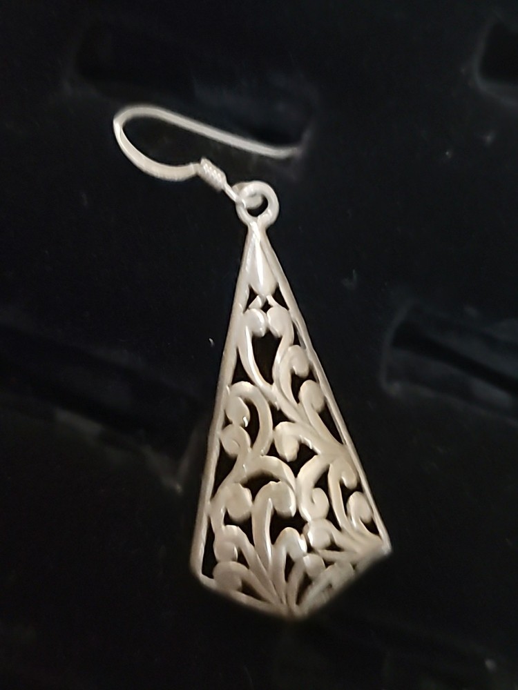 Sterling Silver earrings And Ring Set Size 5.75