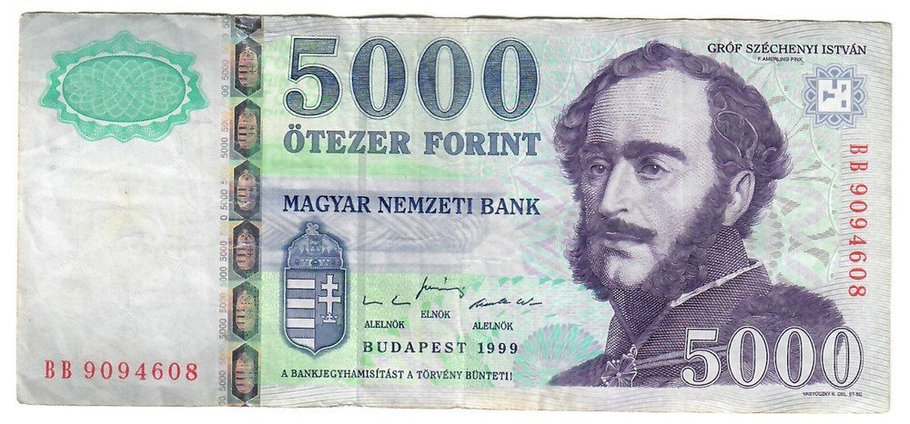 Hungary 5000 Forint 1999 VF