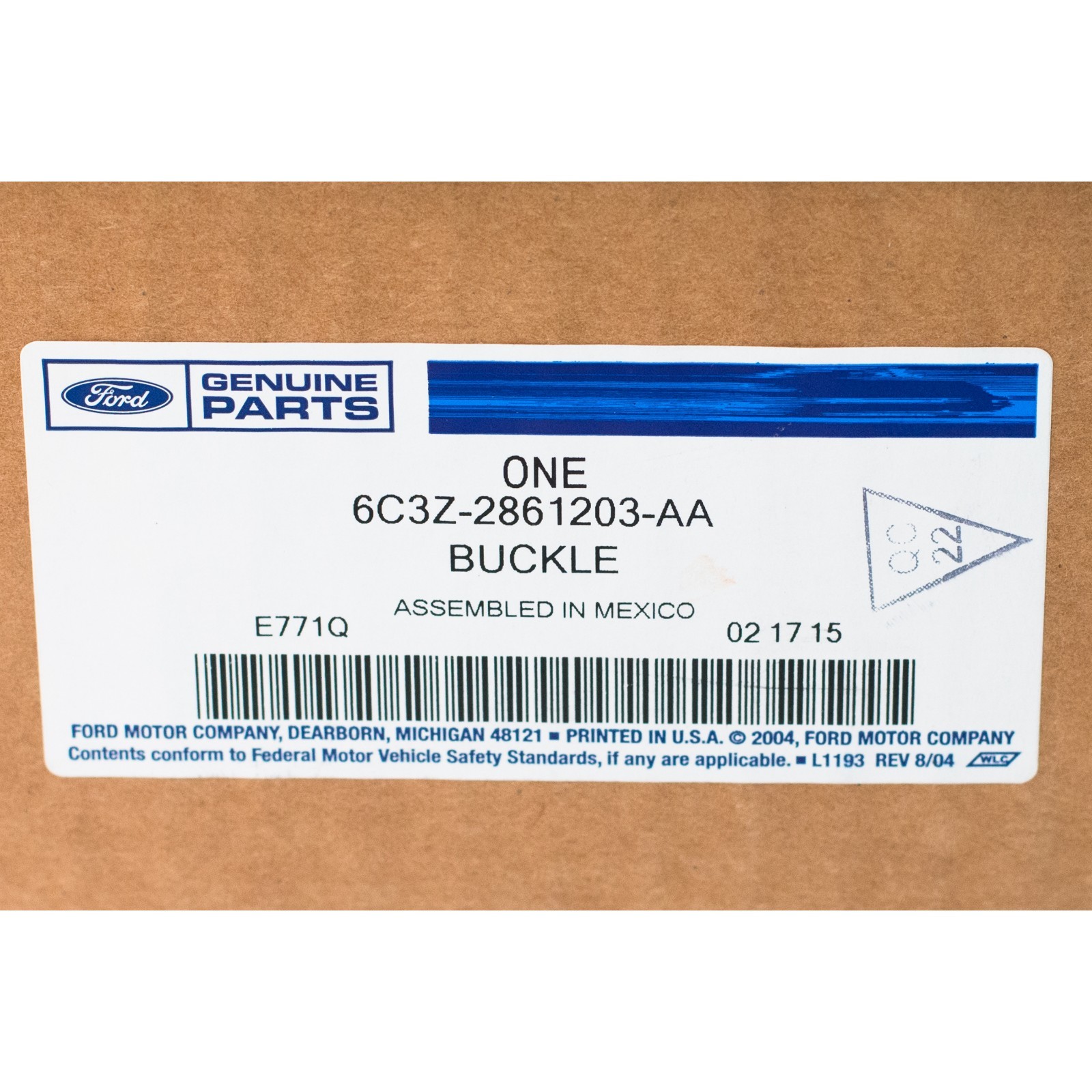 OEM Front Left Driver Seat Belt Buckle Black 1999-2007 Ford F250 F350 Super Duty