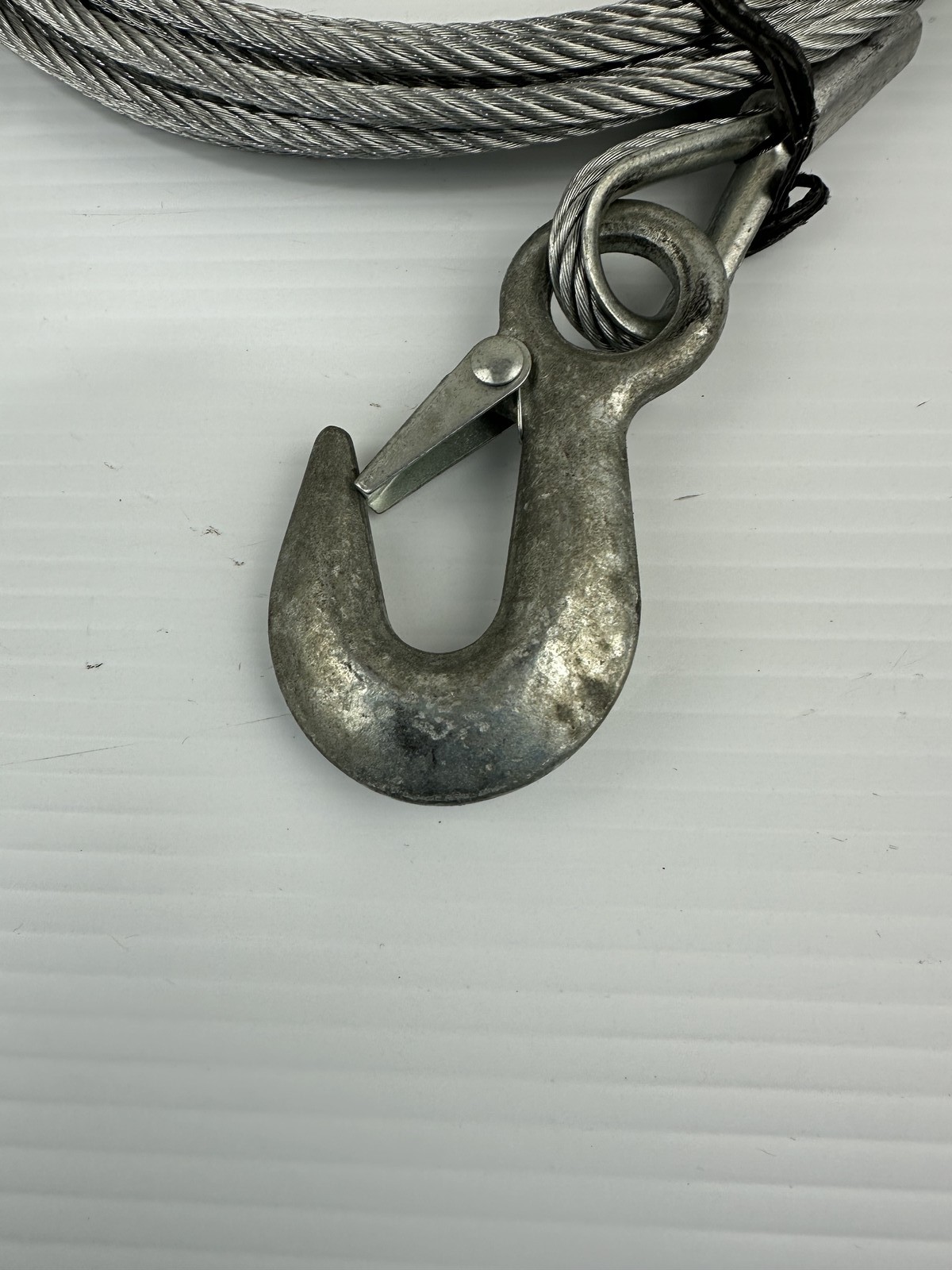 Boat Trailer Winch Cable 7/32 with Hook 25' Long Steel