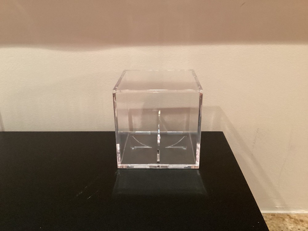 Baseball Display Case Acrylic Clear Baseball Holder Square Cube