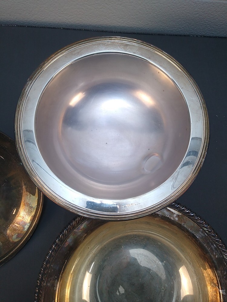 Vintage FB Rogers Silver Plated Footed Covered Serving Dish Or Buffet Server