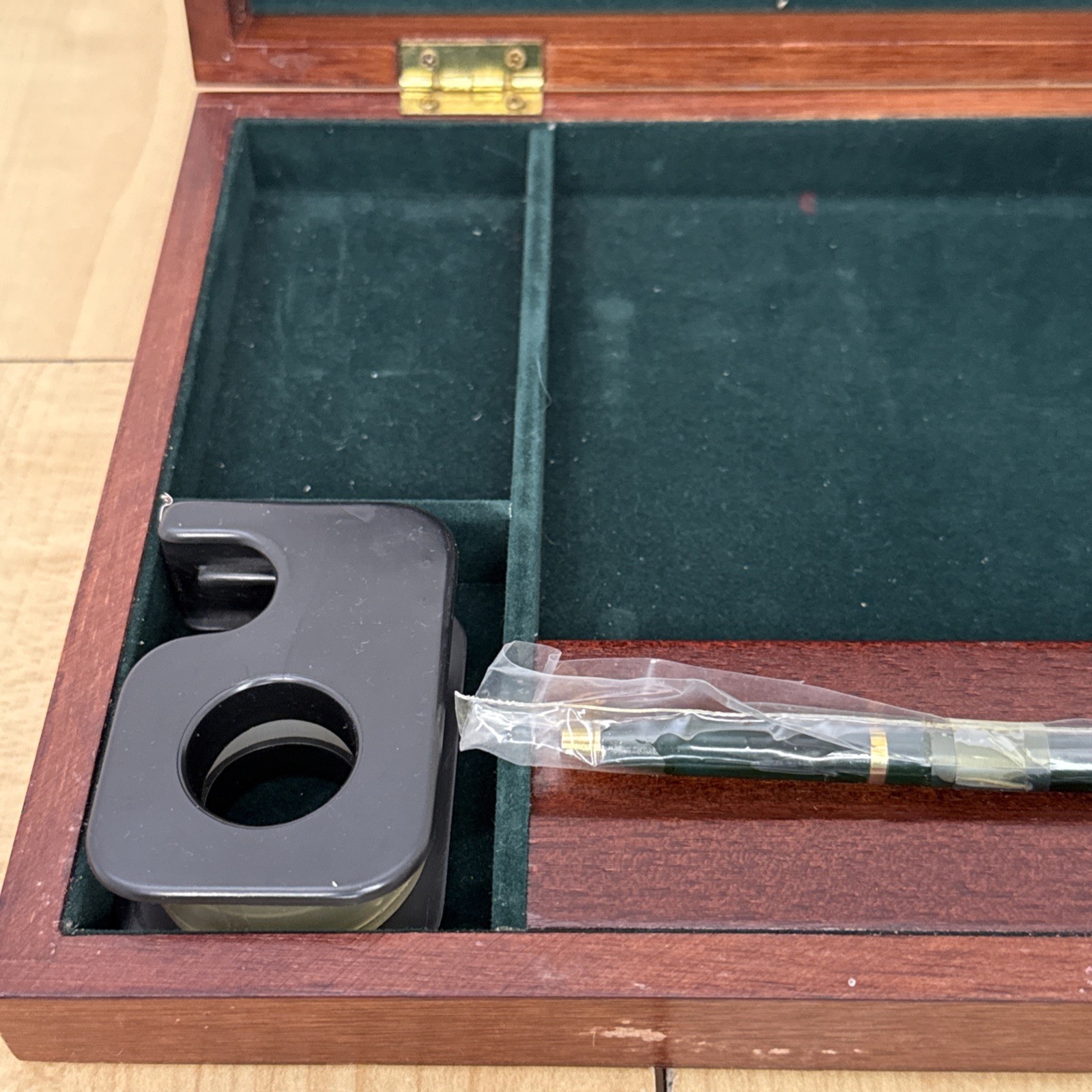 Vintage Royal Crown Cola RC Wooden Desk Organizer Set Post-it Pen Tape 1980s