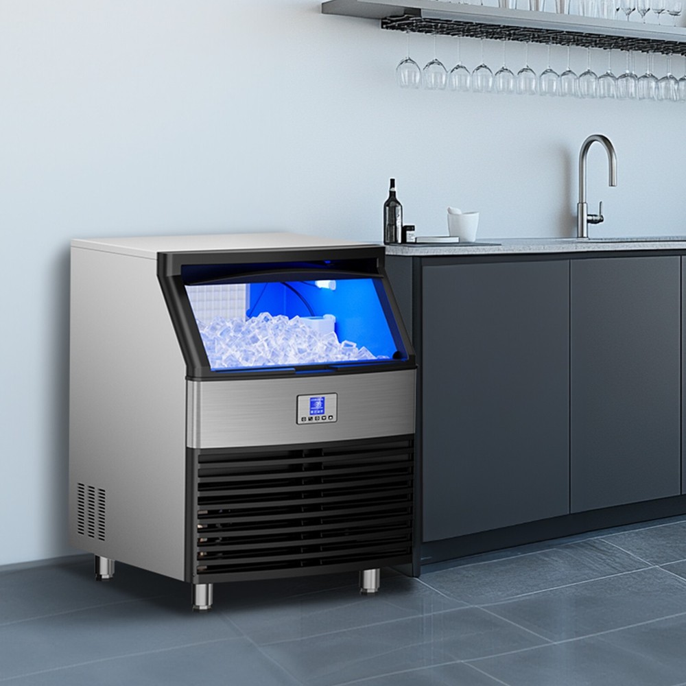 320lbs/24H Commercial Ice Maker Machine,Self-Cleaning Countertop Ice Maker