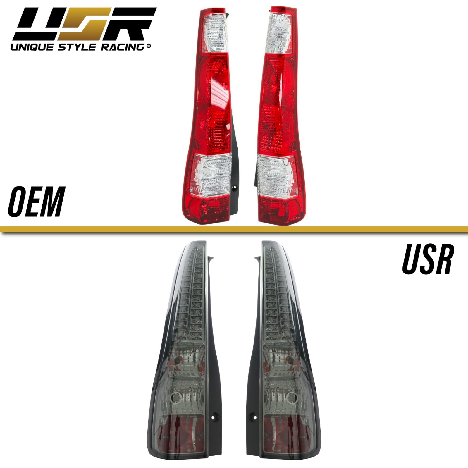DEPO JDM Style Smoke LED Rear Brake Tail Light Pair For 2002-2006 Honda CRV CR-V