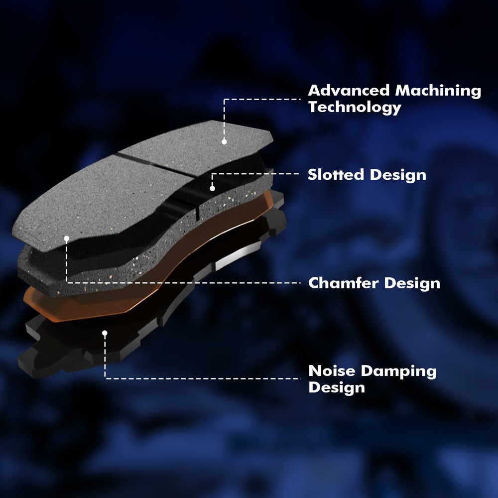 Front Ceramic Brake Pad Kit For 2008-2011 Ford Focus