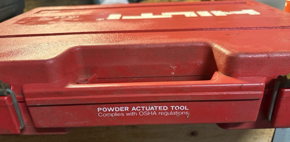 Hilti DX35 Powder Actuated Tool + Manual In Hard Case READ DESCRIPTION