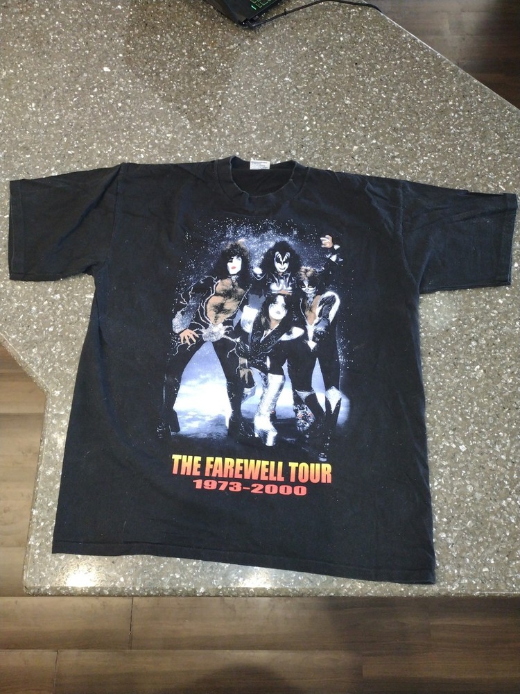Vintage Kiss 2000 Farewell Tour Shirt XL NEVER WORN OR WASHED