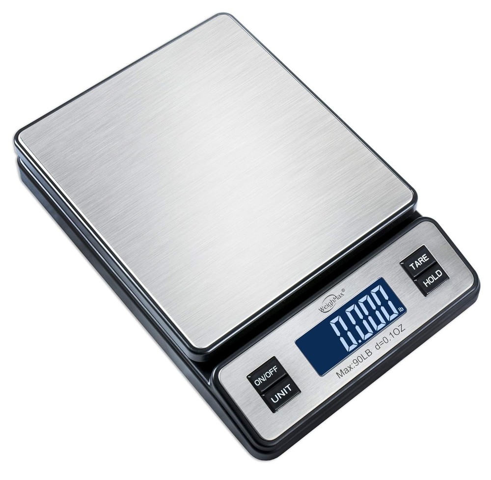 Durable 90lb Digital Postal Scale with AC Adapter